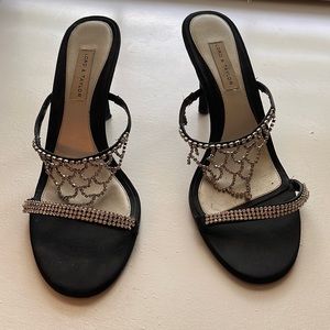 Lord & Taylorblack/rhinestone heels